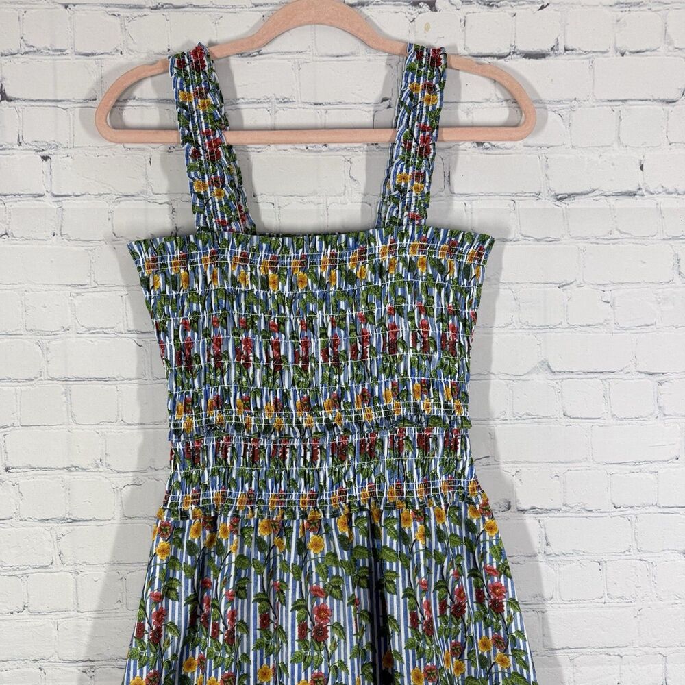 Hill House The Nap Dress Womens Medium Floral Smocked Maxi Dress Cottagecore - Picture 6 of 10